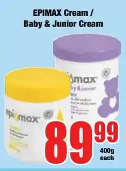 Boxer EPIMAX Cream / Baby & Junior Cream offer