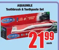 Boxer AQUASMILE Toothbrush & Toothpaste Set offer