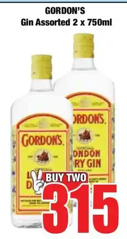 Boxer Gordon's Gin Assorted 2 x 750ml offer