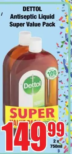Boxer DETTOL Antiseptic Liquid Super Value Pack offer