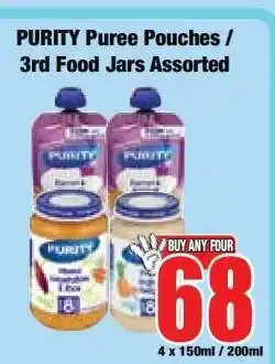 Boxer PURITY Puree Pouches & 3rd Food Jars Assorted offer