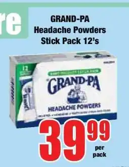 Boxer GRAND-PA Headache Powders Stick Pack 12's offer