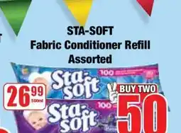 Boxer STA-SOFT Fabric Conditioner Refill Assorted offer