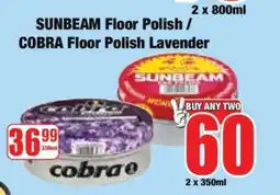 Boxer SUNBEAM Floor Polish / COBRA Floor Polish Lavender offer
