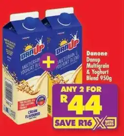 Shoprite DANONE DANUP MULTIGRAIN & YOGHURT BLEND 950g offer