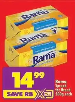 Shoprite Rama Spread for Bread 500g each offer
