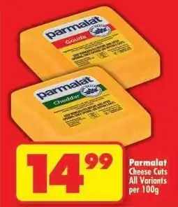 Shoprite Parmalat Cheese Cuts All Variants per 100g offer