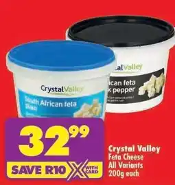 Shoprite Crystal Valley Feta Cheese All Variants offer