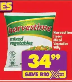 Shoprite HARVESTIME FROZEN MIXED VEGETABLES 900g offer
