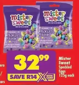 Shoprite Mister Sweet Speckled Eggs 125g each offer