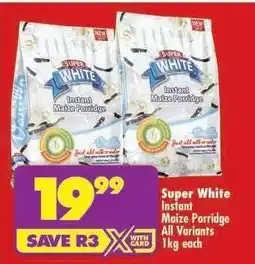 Shoprite SUPER WHITE INSTANT MAIZE PORRIDGE offer