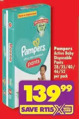 Shoprite Pampers Active Baby Disposable Pants offer