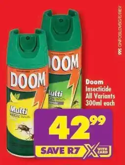 Shoprite Doom Insecticide All Variants 300ml offer