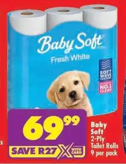 Shoprite Baby Soft 2-Ply Toilet Rolls offer