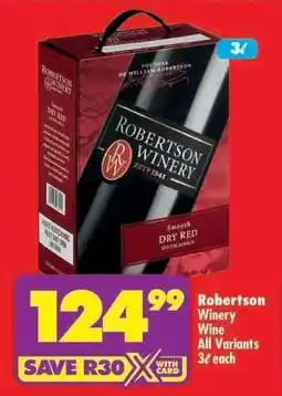 Shoprite Robertson Winery Wine offer