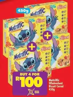 Shoprite NUTRIFIC WHOLEWHEAT BISCUIT CEREAL 450g offer
