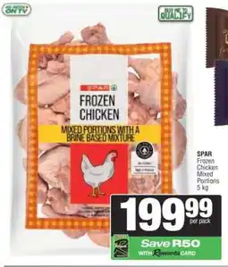 Spar SPAR Frozen Chicken Mixed Portions 5 kg offer