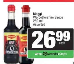 Spar Maggi Worcestershire Sauce offer