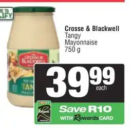 Spar CROSSE & BLACKWELL TANGY MAYONNAISE offer