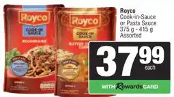 Spar Royco Cook-in-Sauce or Pasta Sauce offer