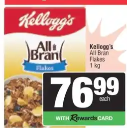 Spar Kellogg's All Bran Flakes 1 kg offer