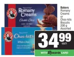 Spar BAKERS Romany Creams or Choc-kits Biscuits offer