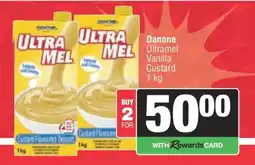 Spar DANONE Ultramel Vanilla Custard offer