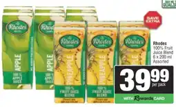 Spar RHODES 100% FRUIT JUICE BLEND offer