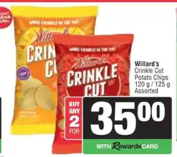 Spar Willard's Crinkle Cut Potato Chips offer