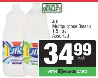 Spar JIK multipurpose bleach offer