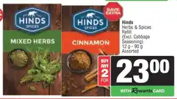 Spar Hinds Herbs & Spices Refill offer