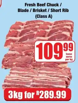 Boxer Superstores Fresh Beef Chuck/ Blade/ Brisket/ Short Rib Class A offer