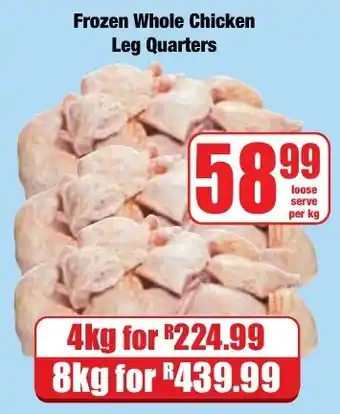 Boxer Superstores Frozen Whole Chicken Leg Quarters offer