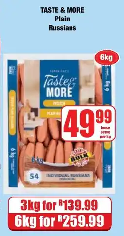Boxer Superstores Taste & More Plain Russians offer