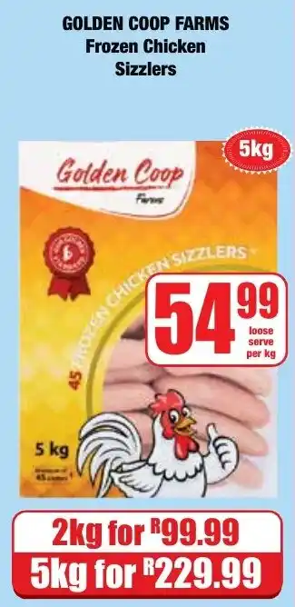 Golden Coop Farms Frozen Chicken Sizzlers