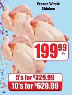 Boxer Superstores Frozen Whole Chicken offer