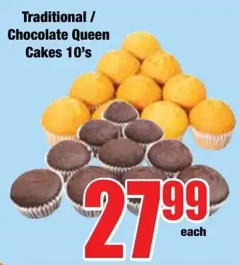 Boxer Superstores Traditional/ Chocolate Queen Cakes offer
