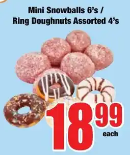 Boxer Superstores Mini Snowballs/ Ring Doughnuts Assorted offer