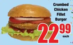 Boxer Superstores Crumbed Chicken Fillet Burger offer