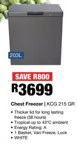OK Furniture KIC Chest Freezer offer