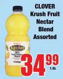 Boxer Superstores Clover Krush Fruit Nectar Blend Assorted offer