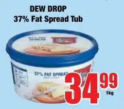 Boxer Superstores Dew Drop 37% Fat Spread Tub offer
