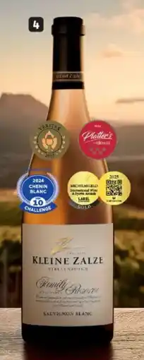 Makro’s liquor Kleine Zalze Family Reserve Sauvignon Blanc, or Chenin Blanc offer