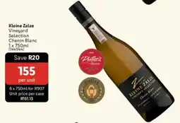 Makro’s liquor Kleine Zalze Vineyard Selection Chenin Blanc offer