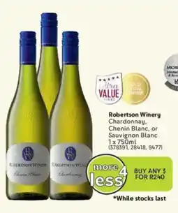 Makro’s liquor Robertson Winery Chardonnay, Chenin Blanc, or Sauvignon Blanc offer