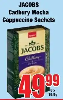 Boxer Superstores Jacobs Cadbury Mocha Cappuccino Sachets offer