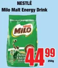Boxer Superstores Nestlé Milo Malt Energy Drink offer