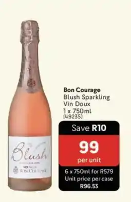 Makro’s liquor Bon Courage Blush Sparkling Vin Doux offer