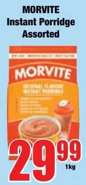 Boxer Superstores Morvite Instant Porridge Assorted offer