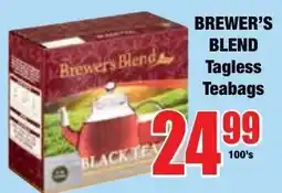Boxer Superstores Brewer's Blend Tagless Teabags offer